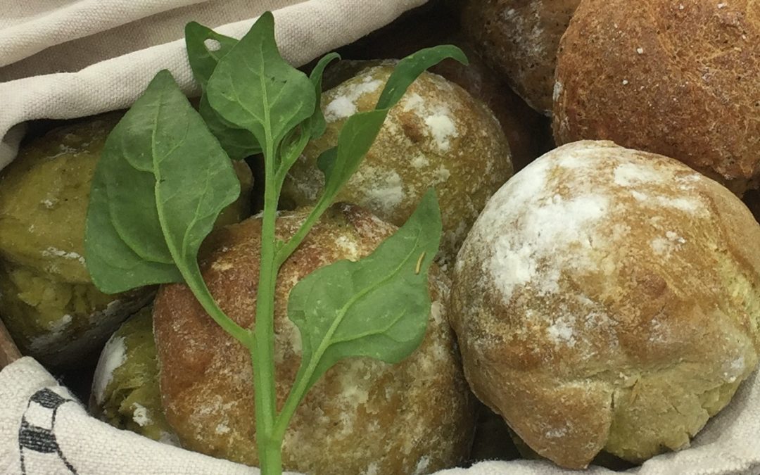 Warrigal Greens bread or rolls